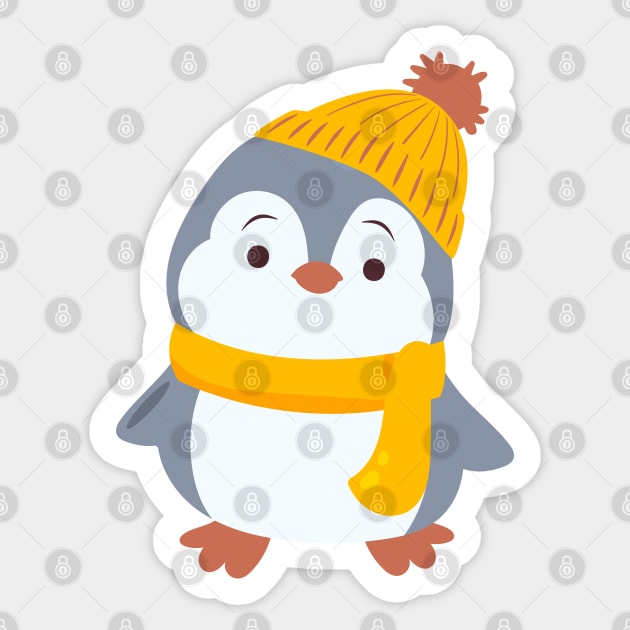 Happy Little Penguin Sticker by IstoriaDesign